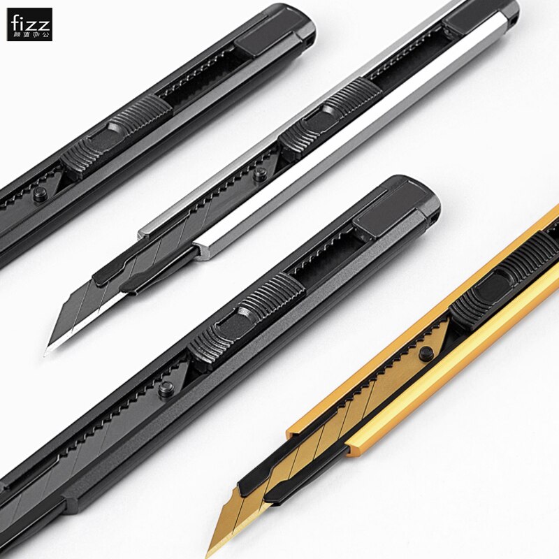 Xiaomi YouPin Fizz-cuchillo multiusos de aleación de aluminio, cuchilla de Metal, autoblocante, cortador de bolsillo de ángulo afilado, suministros de papelería