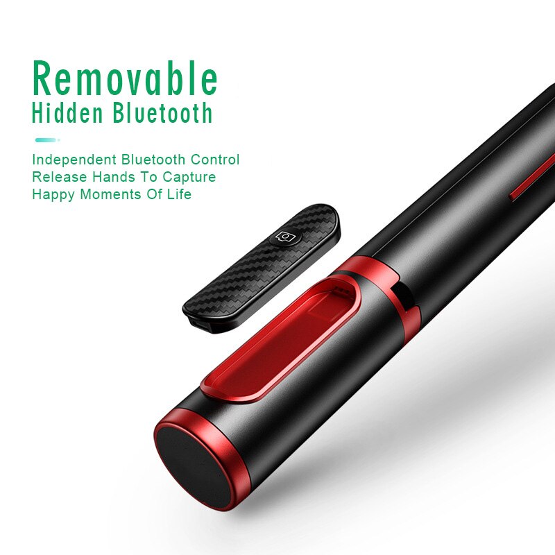 mini Bluetooth samowyzwalacz kij pojedynczy noga statyw zintegrowany odpinany statyw IPhone android samowyzwalacz kij Selfie Monopod