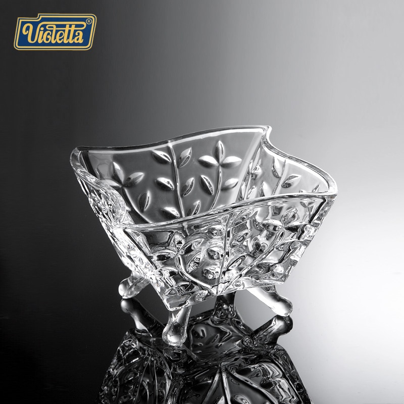 Crystal glass fruit plate small fruit salad bowl of fruit salad bowl of fruit salad