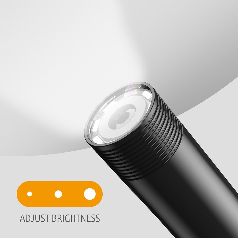 F260 WIFI Endoskop Kamera Echt 5,0 mp HD1920P 3X Digital Zoomen 8MM Objektiv 8 LED-leuchten Starre Kabel IP68 wasserdichte Endoskop Kamera