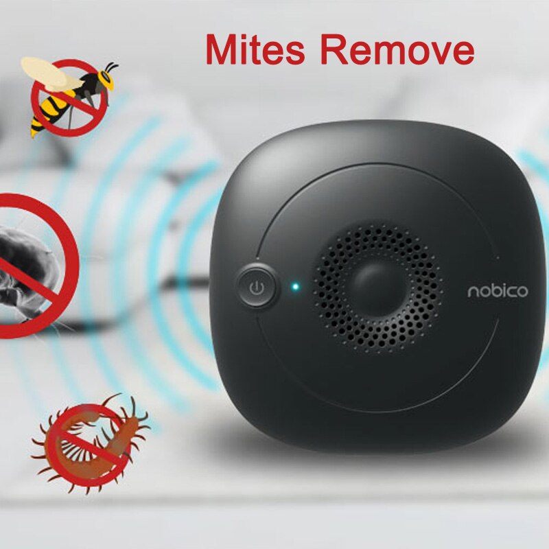 Nobico CM01-limpiador ultrasónico electrónico de ácaros para el hogar, controlador de ácaros para el hogar, repelente de ácaros y polvo para la cama
