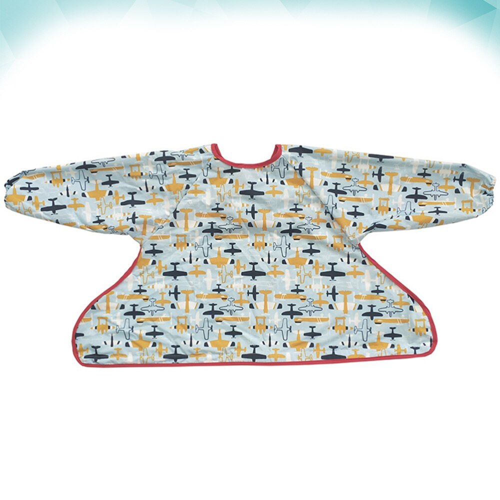 1pc kinder slabbetjes waterdichte baby schort baby speeksel handdoek baby voedingsslabbetje: Blauw