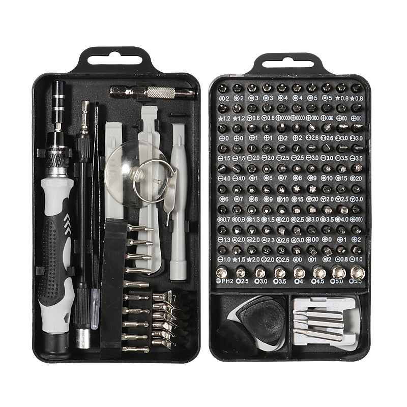 Skruvmejselsats magnetisk torx phillips hylsgängtapp utdragare borttagare skiftnyckel skruvmejsel bits borrsats multiverktyg handverktyg: Svart