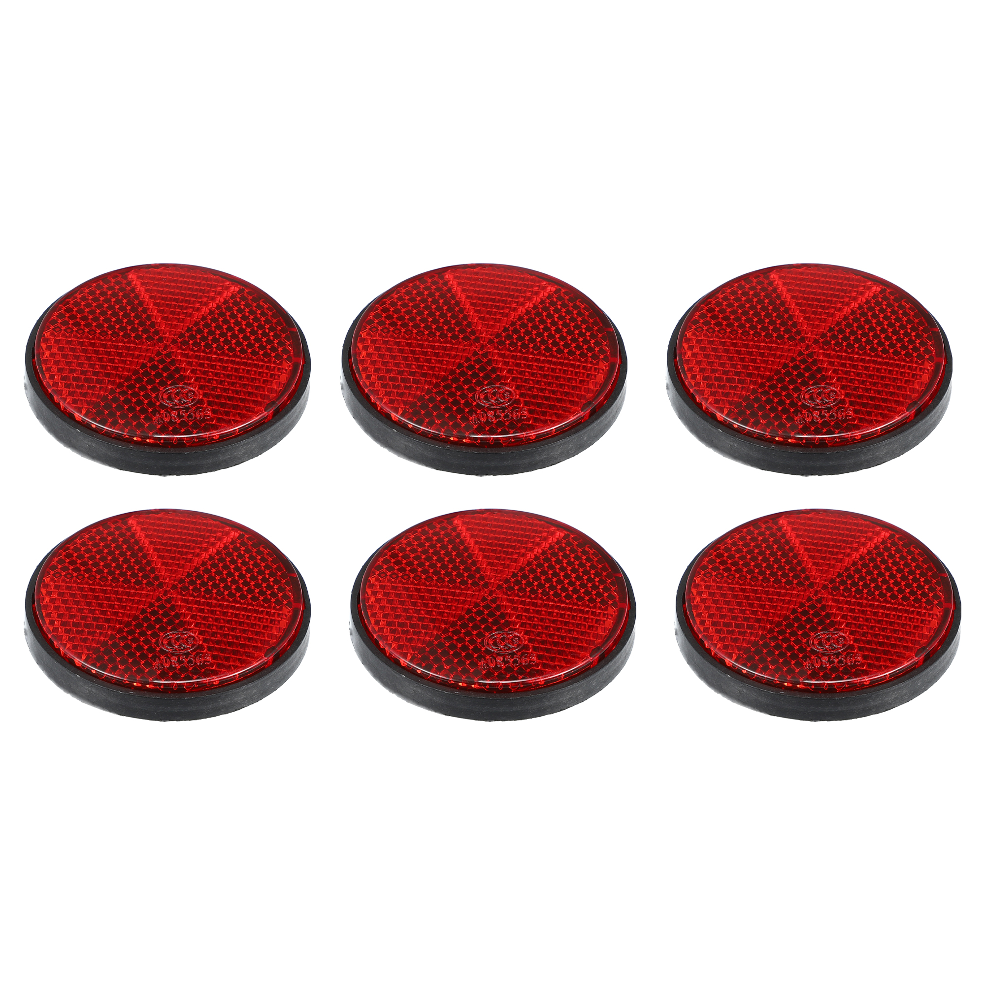 Motoforti 4/6/10 pz M6x1.0 Striscia di Avvertimento Nastro Adesivo Riflettente di Plastica Universale Montaggio A Vite Riflettore Decalcomanie per Moto: MULTI