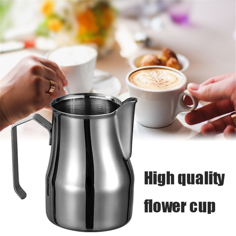 Stainless Espresso Coffee Pitcher Latte Milk Frothing Jug Kitchen 350ml 500ml 750ml