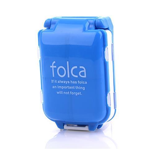 One Week Travel 8 Compartments Small Pill Box Divided Into Compartment Single Cover Portable Pill Box Tablet Capsule Storage Box: Red