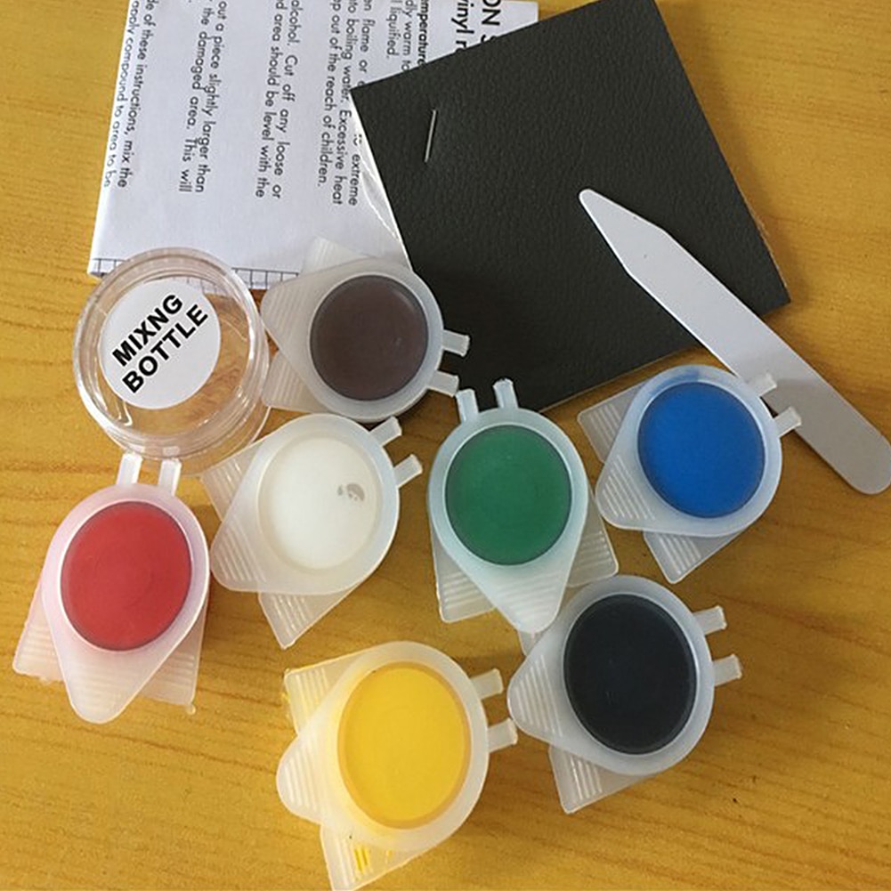 Car Leather Vinyl Repair Kit Auto Seat Leather Repair Set Leather Vinyl Rift Mend Tool Scratch Remove Liquid Skin