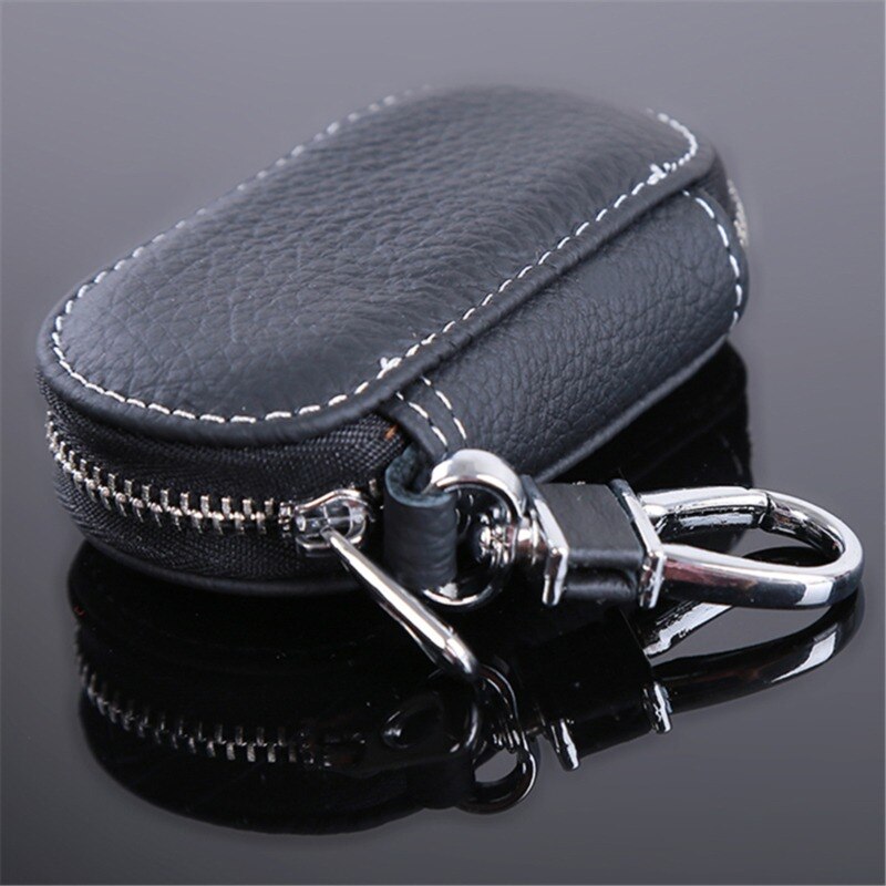 PU Leather Car Key Wallets Men Key Holder Housekeeper Keys Organizer Women Keychain Covers Zipper Key Case Bag Pouch Purse: 779620