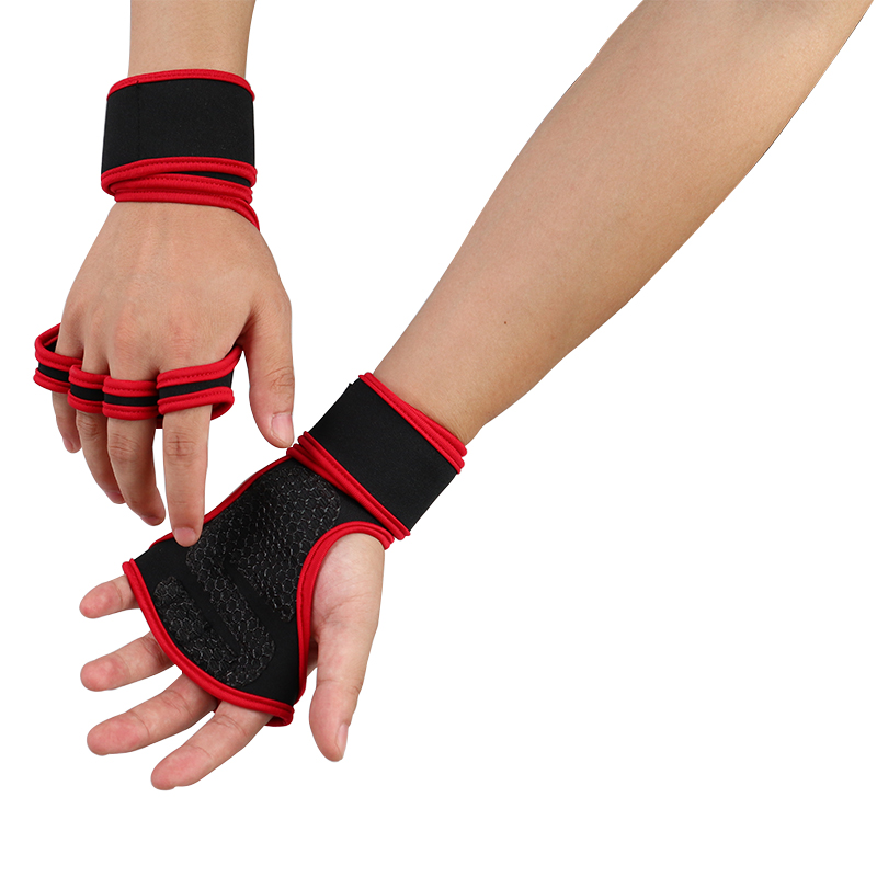 Neue 1 Paar Gewicht Lifting Handschuhe Frauen Männer Fitness Sport Bodybuilding Gymnastik Griffe Gym Hand Palm Schutz Handschuhe