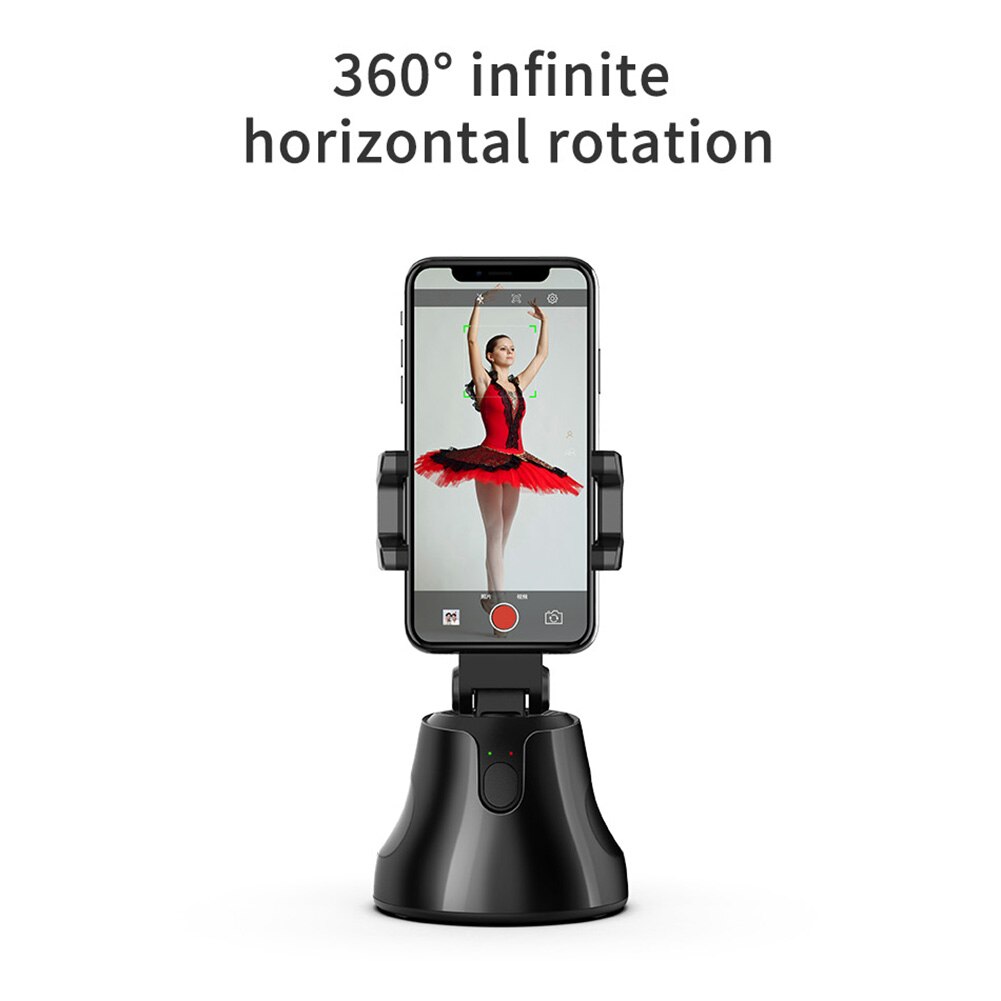 Draagbare All-In-Een Auto Smart Schieten Selfie Stok, 360 Rotatie Auto Gezicht Tracking Object Tracking Vlog Camera Telefoon Houder
