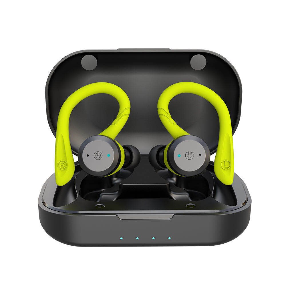 Cyboris 20 Uur Speeltijd Zwemmen Waterdicht Bluetooth Oortelefoon Dual Slijtage Stijl Sport Draadloze Headset Tws Ipx7 Oordopjes Stereo: green