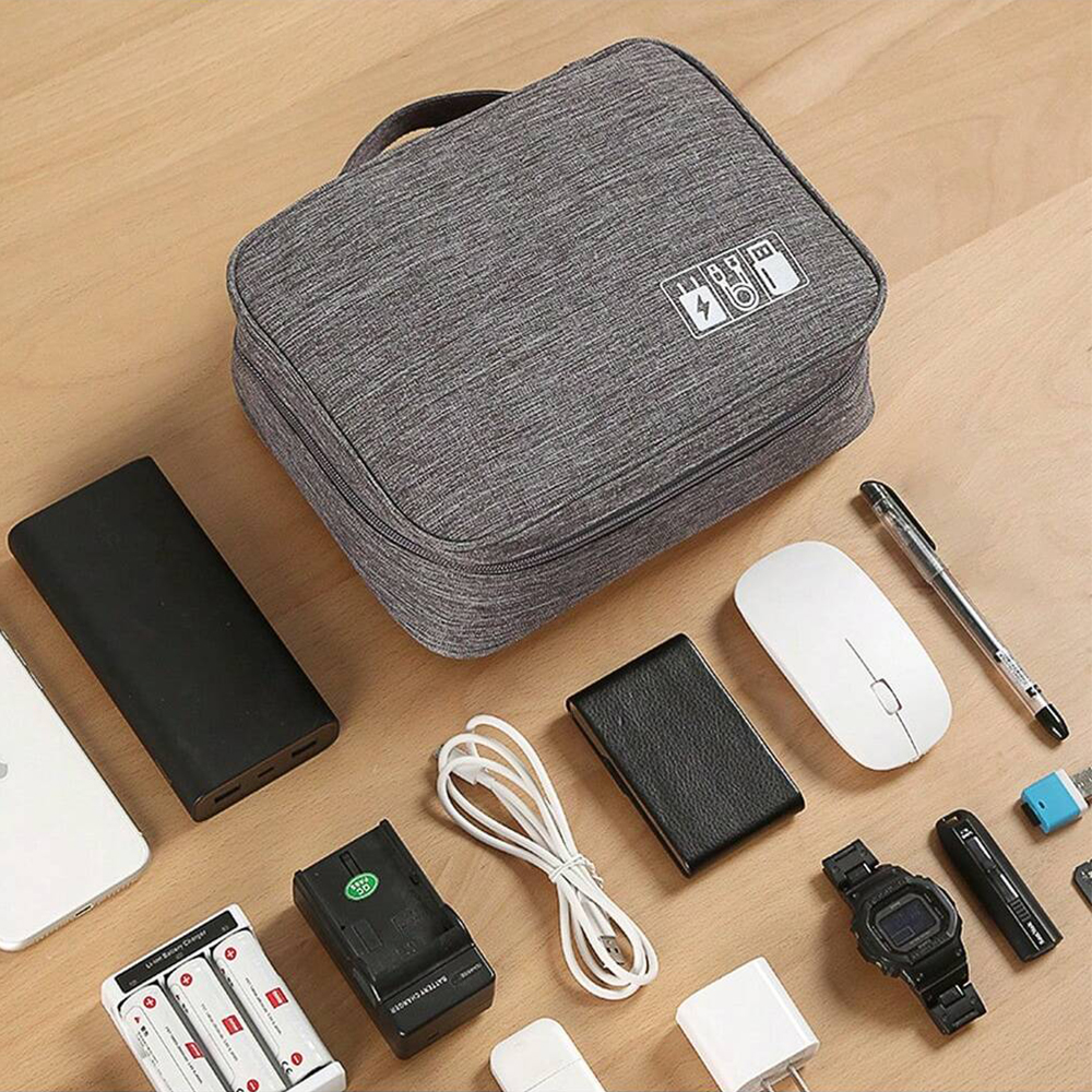 Travel Electronic Digital Storage Bag, Multifunctional High-capacity Earphones, Data Cable Protective Case, Dust Bag-DH