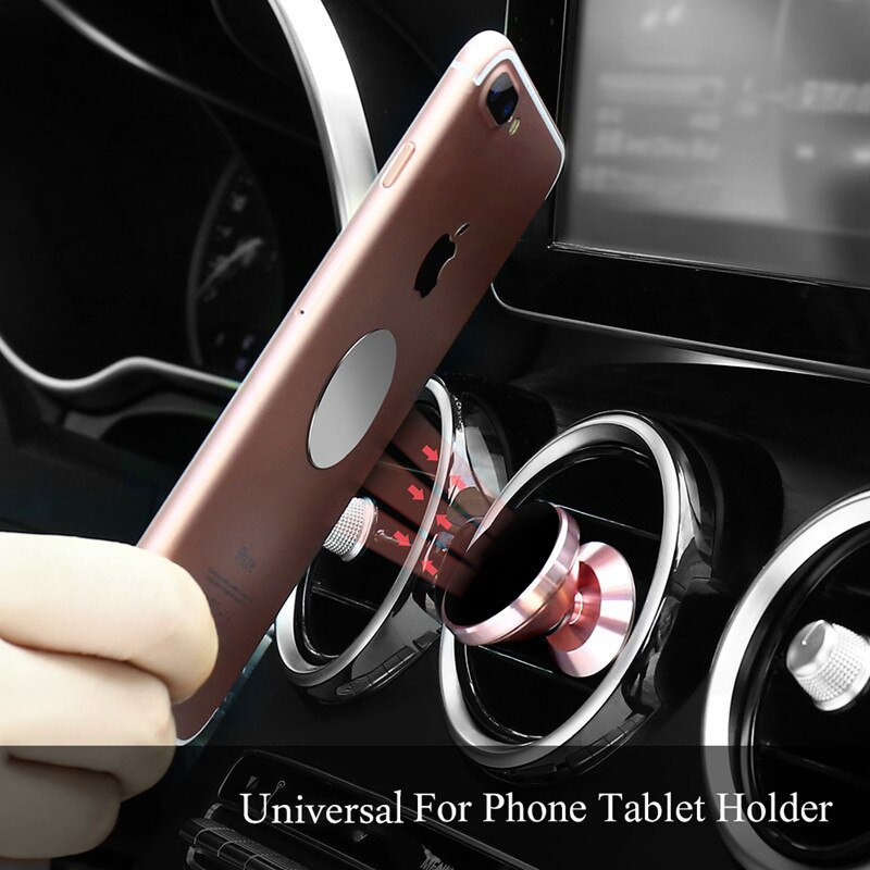 360 Rotable Air Vent Magnetic Holder for Mobile Phone in Car GPS Navigation Universal Bracket Stand Magnet Car Phone Holder