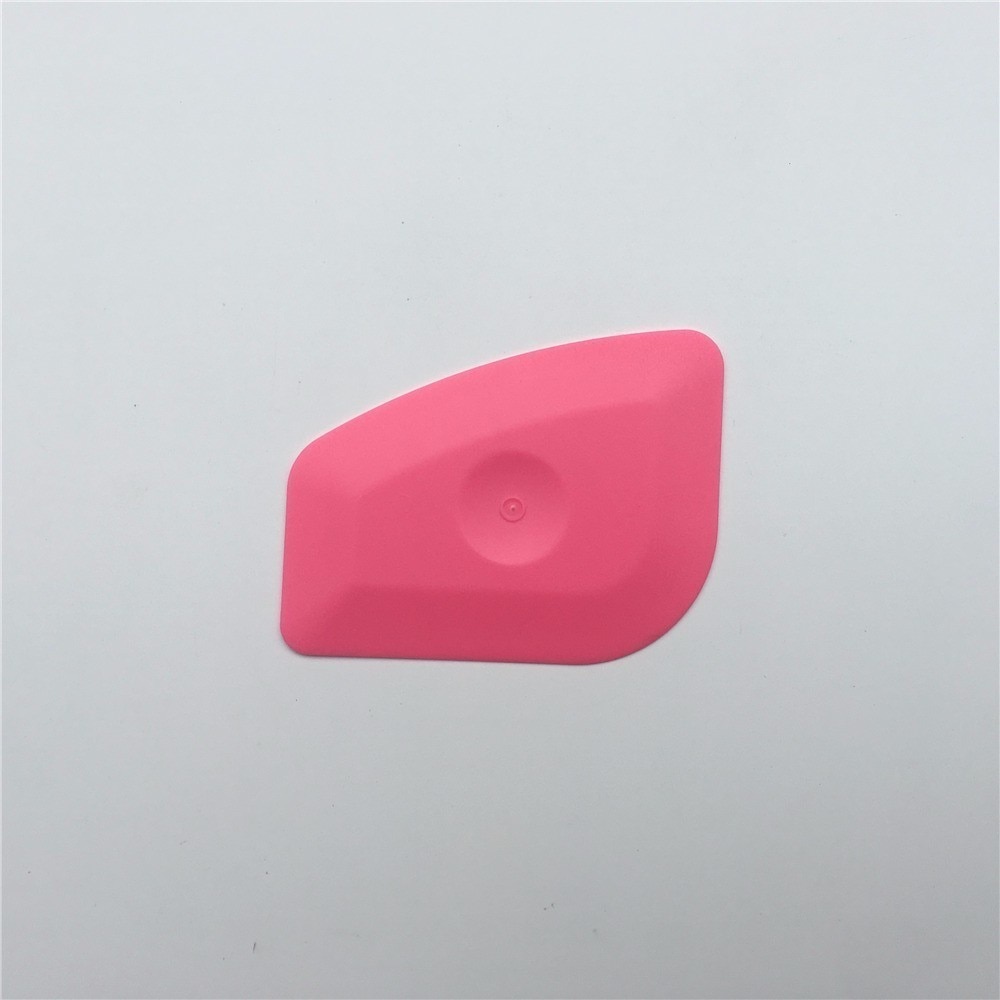 5 stk / lot folie gummiskraber vinyl film bil wrap auto hjemmekontor bil film klistermærke installere rengøring lyserød skraber vindue nuancer værktøj