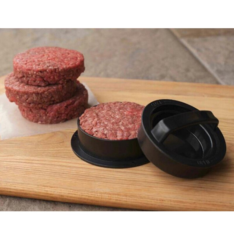3- i -1 fylld hamburgerpress biffmaskin non stick hamburgerreglage pressmaskin verktyg biffformar kök grilltillbehör