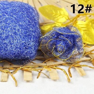 1pcs Making Flower Stocking Gold/Silver Silk Flower Accessories Decor DIY Nylon Flower Material Artificial Flower For Wedding: 12
