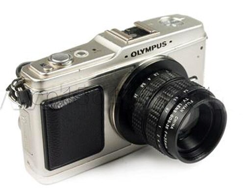 Lente CCTV de montaje f1.4 C de 25mm para olympus M4/3, E-P1, G1, GF1, GH1, EPM1, E-PL1, EM5, EM10, sony, OM-D, NEX-3, A6300, A6500