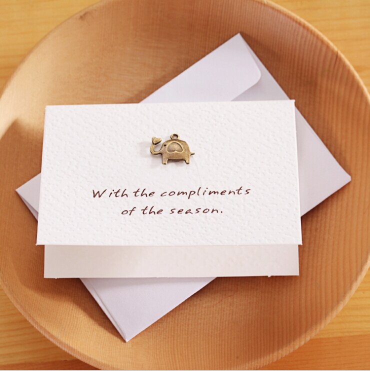 Metal Greeting thank you Card decoration card Scrapbooking party invitation DIY Deco Supply For Wedding invitation: H09