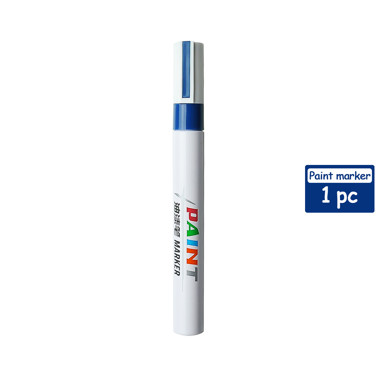 8 farben/einstellen Stoff Farbe Marker Stift Kleidung Textil DIY Handwerk T-Shirt Graffiti Pigment Malerei Stift Schule & büro Bahnhof: Blau