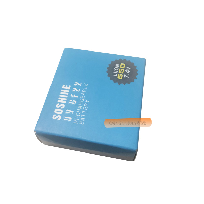 Soshine 2 Pc 650 Mah 9V 6F22 Li-Ion Lithium Oplaadbare Batterij Voor Elektronische Rook Gitaar