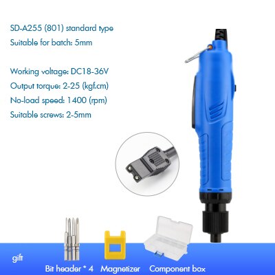 DC18V-36V Power Screwdrivers, Adjustable Torque Electric Screwdriver with Bits, Magnetizer, Component Box for Phone Home Repair: B