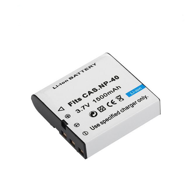 Dinto 2pcs 1500mAh 3.7V NP-40 CNP-40 CNP40 NP40 Replacement Digital Camera Battery for Casio EX-Z40 Z50 Z55 Z57 FC100