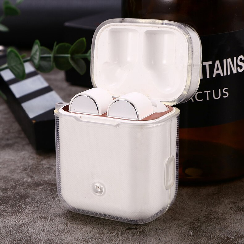 Transparent case For Xiaomi AirDots Pro case silicon headphone Protective Cover For Xiaomi MI Air 1 Wireless Earphone Case: clear