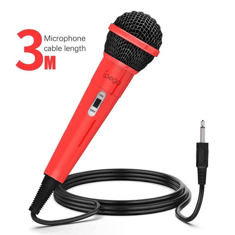 Ipega dual wired microphone hd noise reduction gaming microphone for ns /p5/p4/ pc/-one