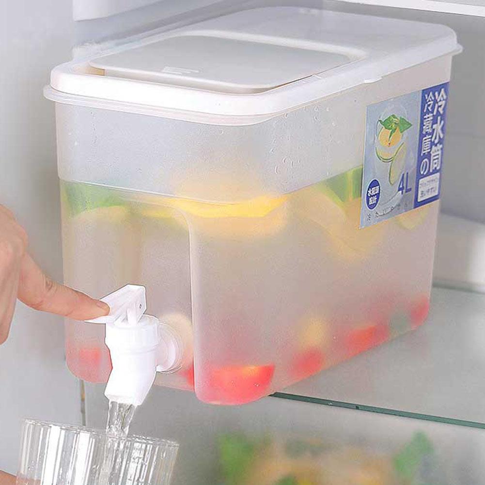 4L Koelkast Koelkan Plastic Koelkast Waterdispenser Multifunctionele Drankdispenser Grote Capaciteit voor Keuken Koelkast