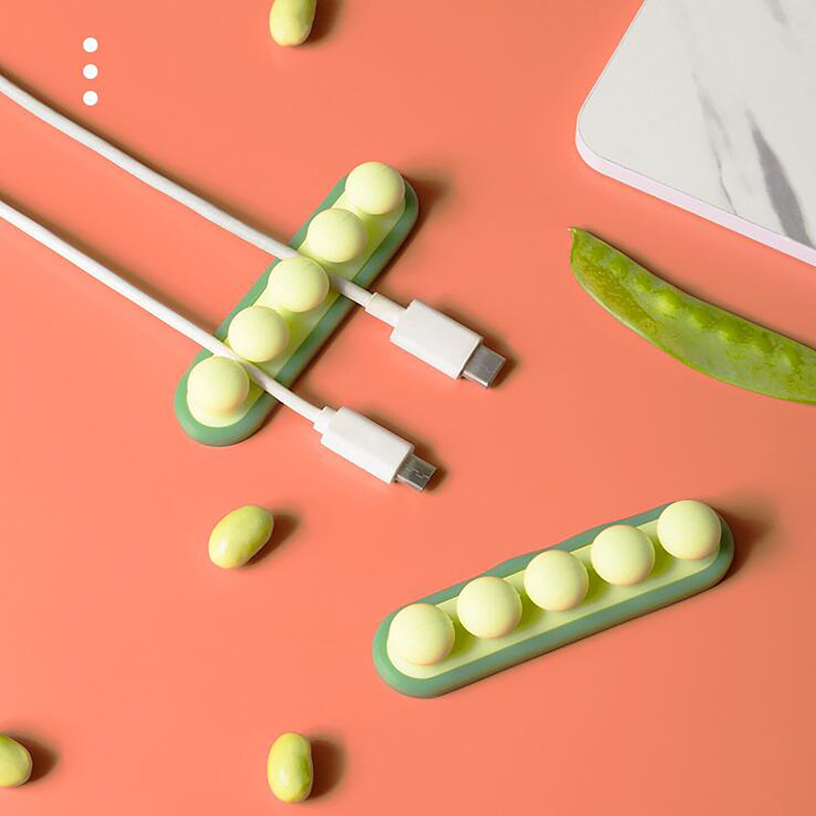 Silicone Wire Organizer Cable Wire Organizer Clip Tidy Earphone Phone Usb Charger Cord Holder For Desktop Cable Fixed Clamp#p40