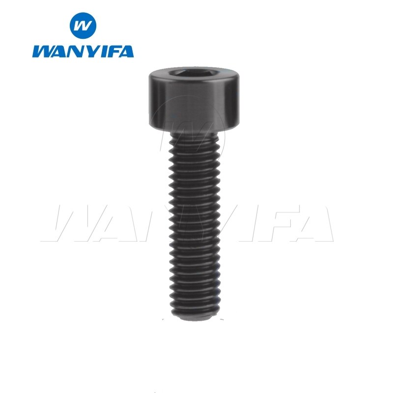 Wanyifa titan bolt  m5 x 10 12 16 18mm unbrakonøkkel stigma hode ti skrue til sykkelstamme setepinne: M5 x 18mm svart
