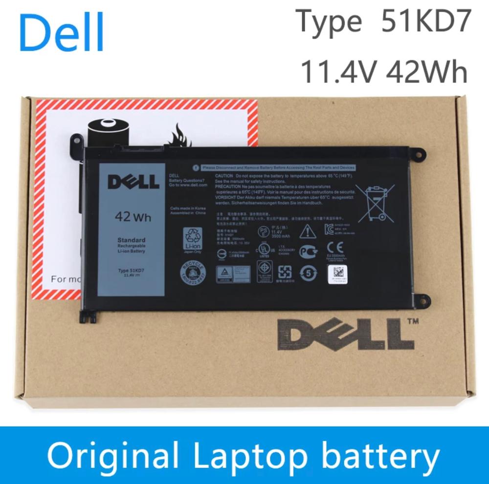 Dell Laptop Batterij Voor Dell Chromebook 11 3180 3189 51KD7 11.4V 42Wh