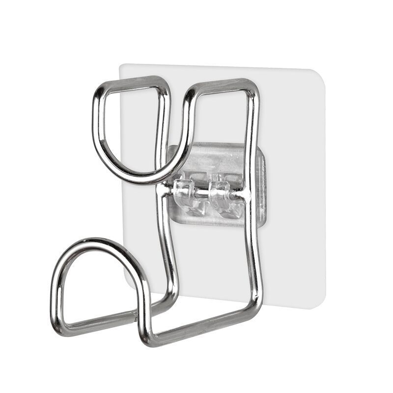 Self Adhesive Hook Washbasin Rack Holder Stainless Steel Nail Storage Hanger for Kitchen Bathroom Hook Waterproof