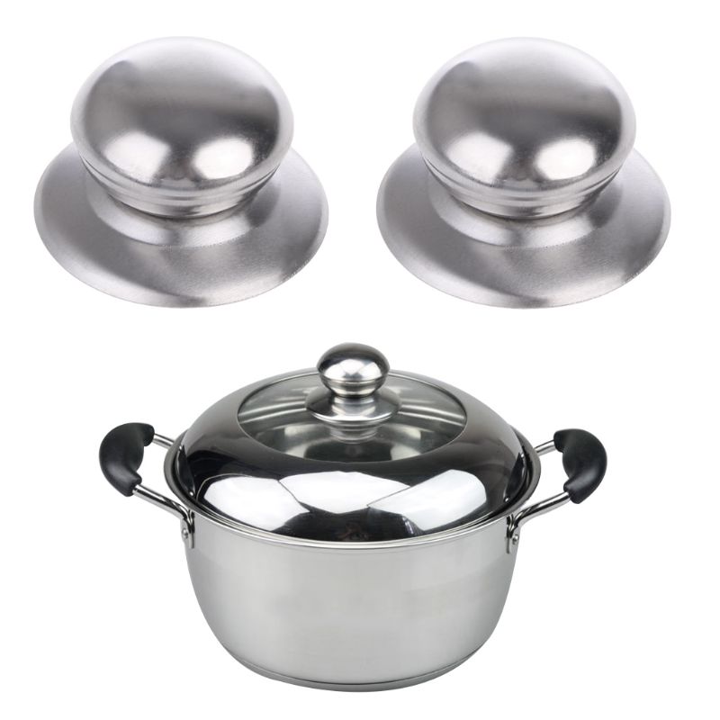 Keuken Tool Cookware Metalen Pan Pot Glazen Deksel Deksel Slingerknop Knop Handgreep