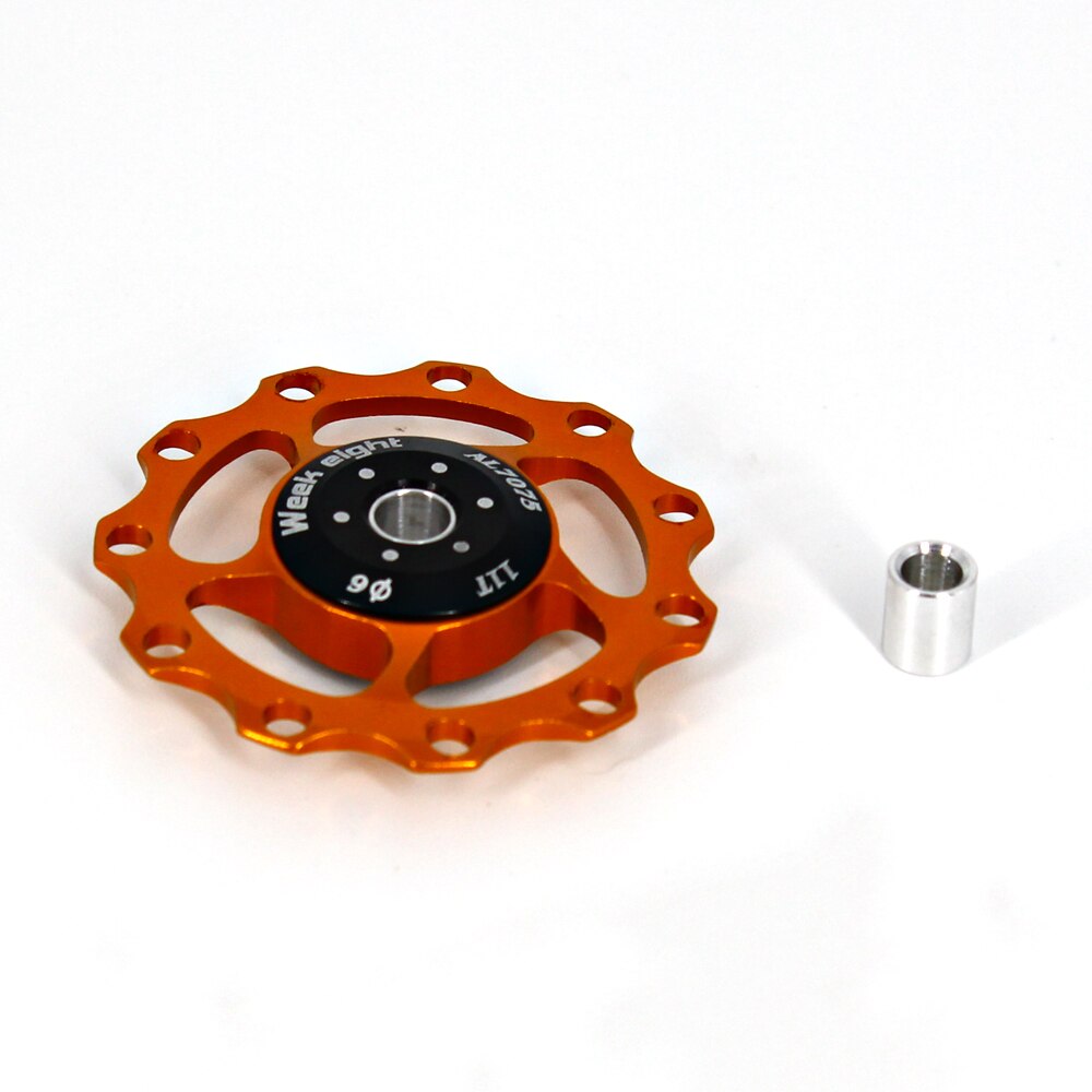 11T Wheel Rear Derailleur Pulley MTB Bike Bearing Jockey Wheel Rear Derailleur Pulleys Road Bike Guide Roller Cycling Accessory: Burgundy