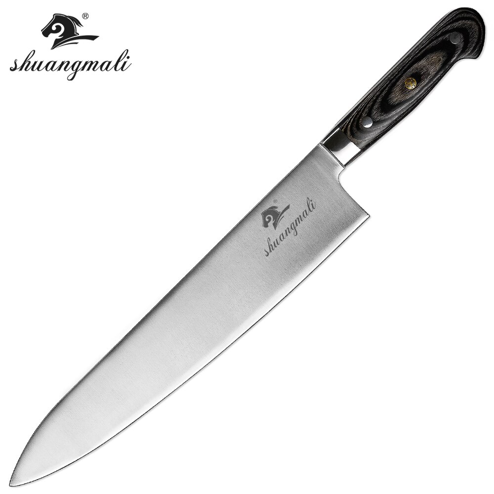 12 tuuman japanilainen gyuto-veitsi saksa 1.4116 hiiliteräksestä keittiön leikkaus lihaveitset terävä hakkuri viipalointi kokki gyuto veitsi