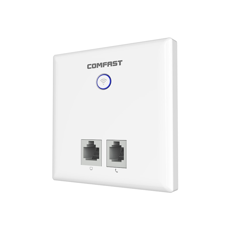 Comfast wifi in-wall  ap 750m dual band indendørs 86 panel 48v poe adgangspunkt trådløs router vægstik panel cf -e537ac