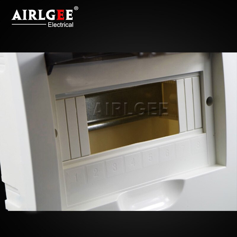 8 Way recessed domestic enclosure MCB Distribution Box ABS plastic switch box