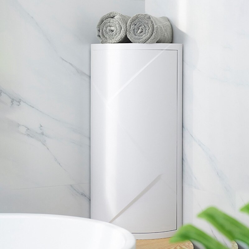 Bathroom 360 Degree Rotating Shelf Kitchen Toilet Shelf Corner Shelf Bathroom Storage Rack Cabinet Multi Layer Storage