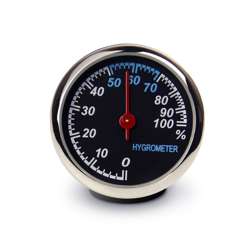 Car Accessories Car Luminous Clock Thermometer Hygrometer Internal Stick-On Dashboard Auto Interior Ornament Styling: Hygrometer 1