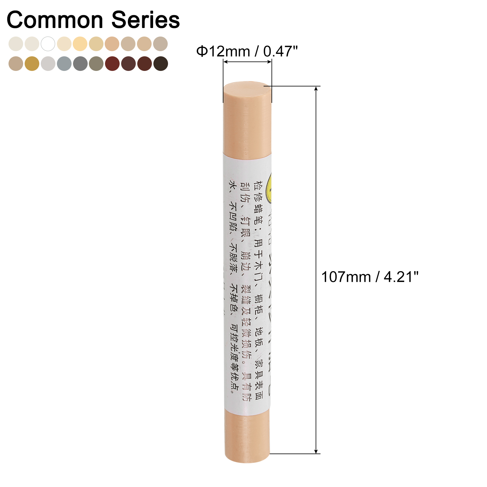20Pcs Wood Filler Stick Furniture Repair Wax Crayons Kit Touch Up Furniture Markers for Covering Scratches Holes Wooden Floor