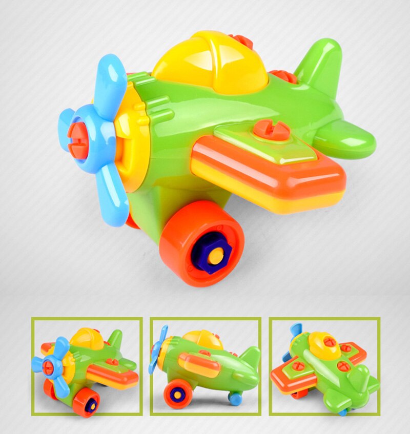 Babearly-rompecabezas 3d de plástico para niños, juguete educativo para desmontaje de moto, chico