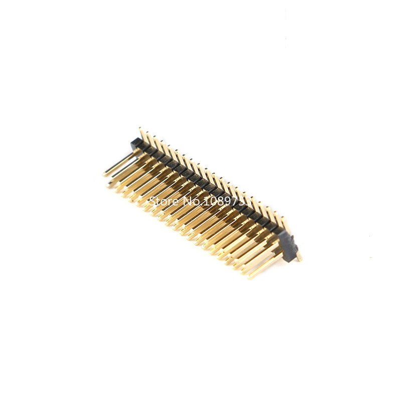 10PCS 2.54mm Male Pin Header Connector 2.54 Strip Double Row SMD SMT Pinheader Socket 2*3/4/5/6/7/8/10/12/15/20/40/50P