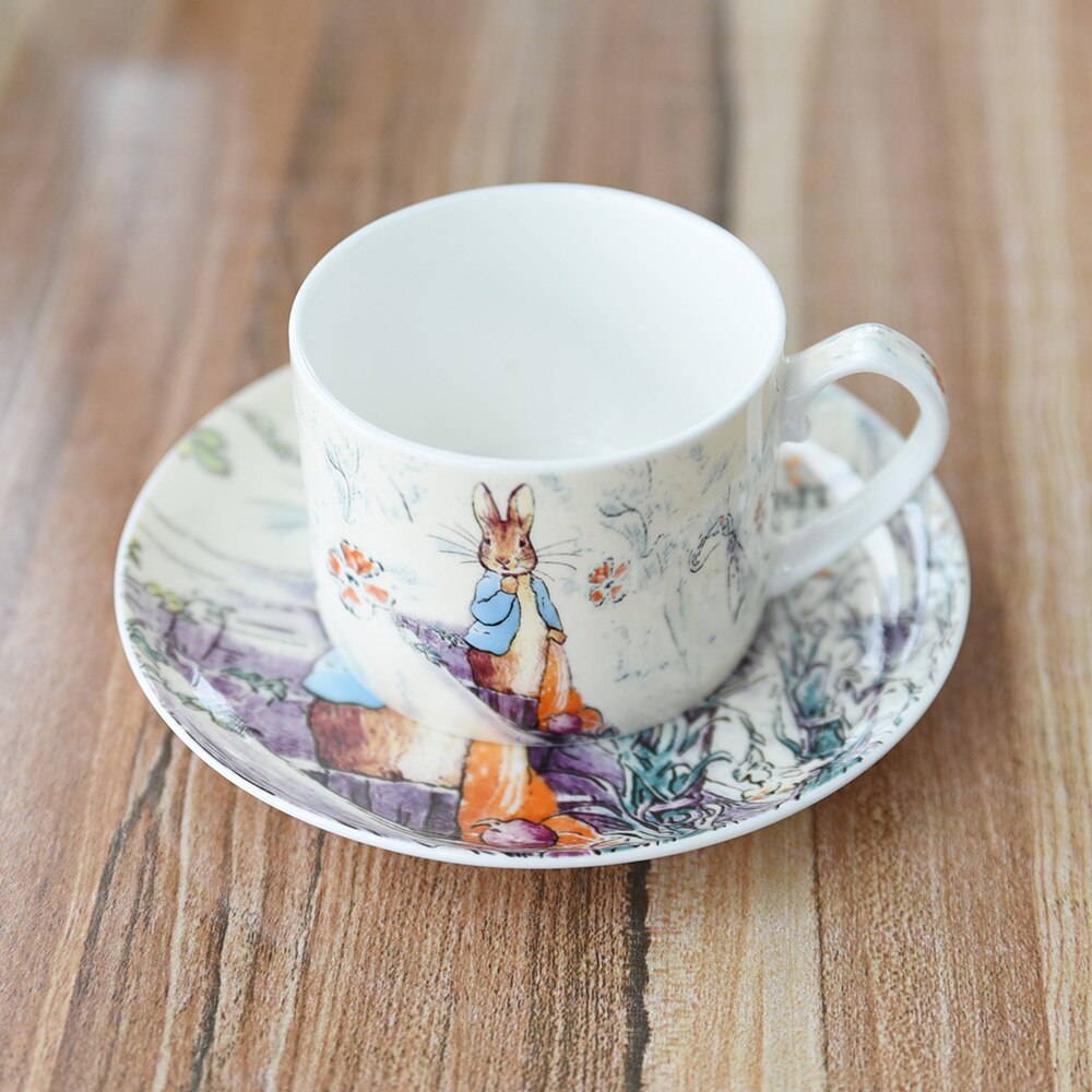 Bone china kaffekop og underkop engelsk eftermiddagste sæt rød te kop dessert ideer
