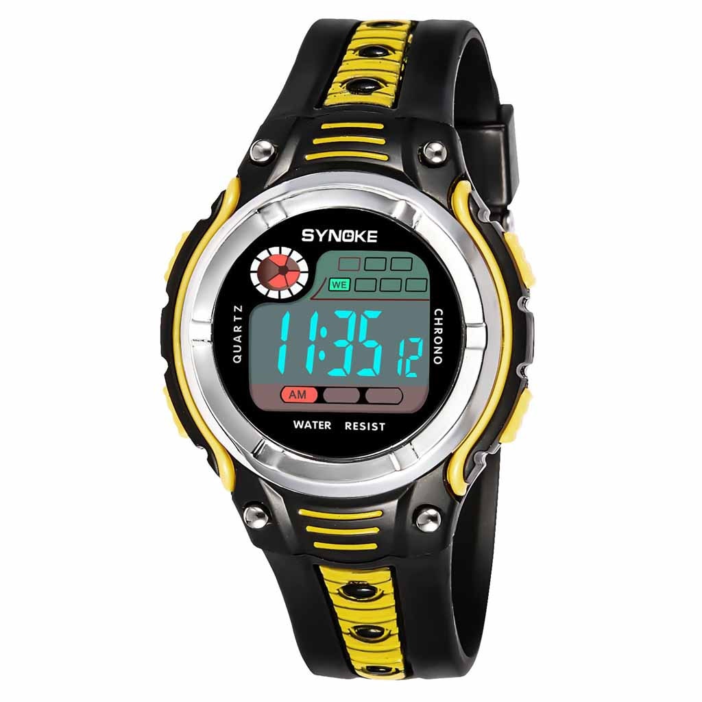 kids watch Children's Watches Two-color Large Screen Student Wristwatches Children's Sports Waterproof Electronic Watch Relogio