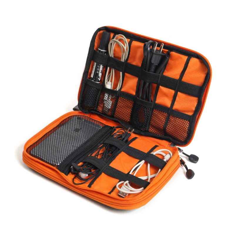 Reizen Draagbare Elektronische Accessoires Case Datakabel Organisator Zak Draagtas Voor Ipad Power Usb Flash Drive Lader