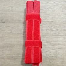50 Pcs Loop Cable Wire Organizer Fastener Hook Loop Back To Back Nylon Cable Ties Reusable Cord Rope Holder Magic Sticker: Red