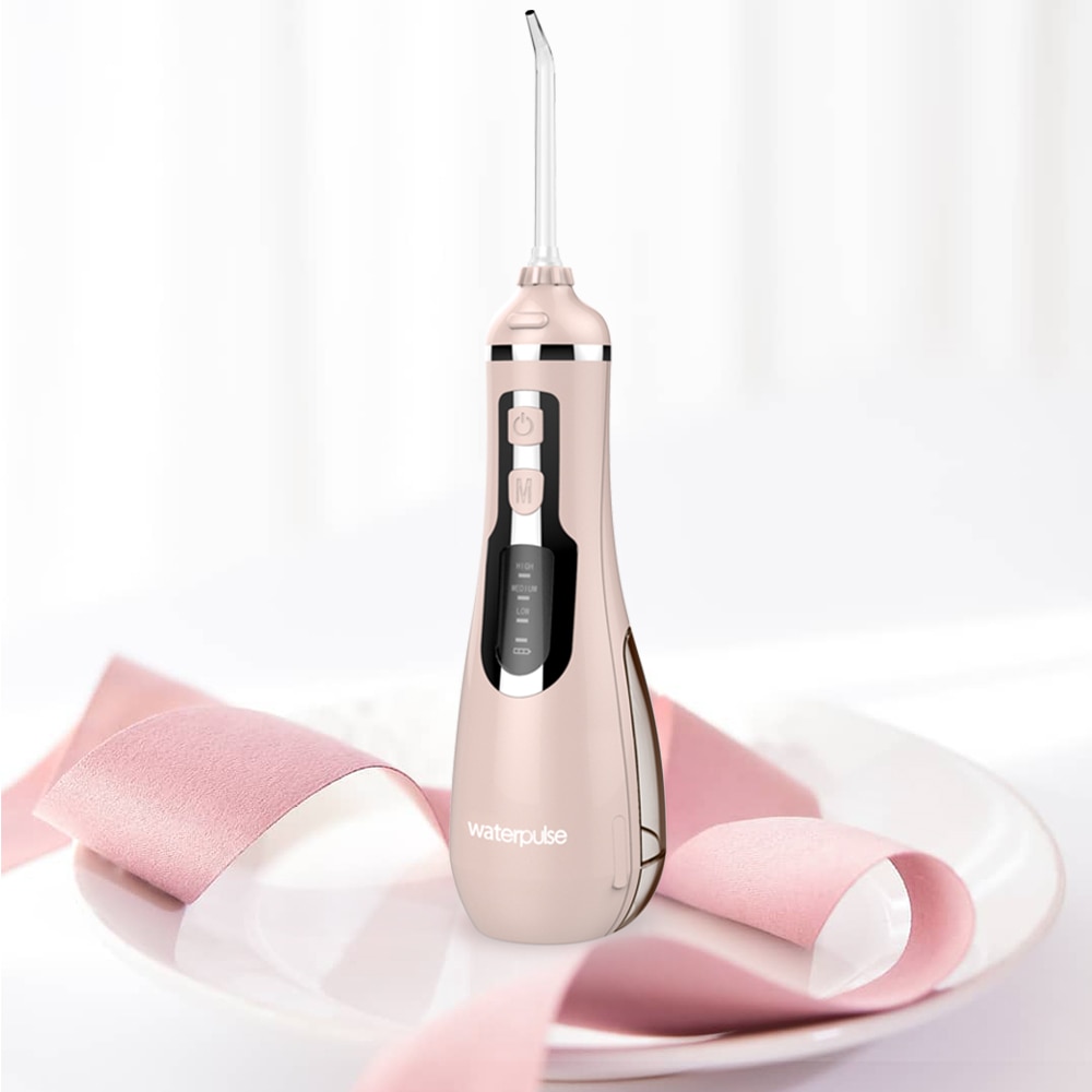 Waterpulse V500 Portable USB Rechargeable Oral Irrigator Cordless Water Flosser 4tip Travel Massage Clean Dental Irrigator Floss