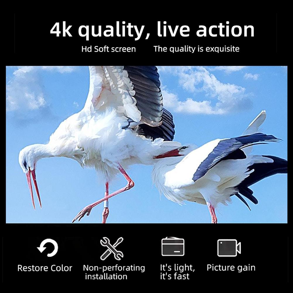 Foldable 4:3 HD Projector Screen Anti-Crease Projector Film Projection Movies Screen for Home Theater Outdoor