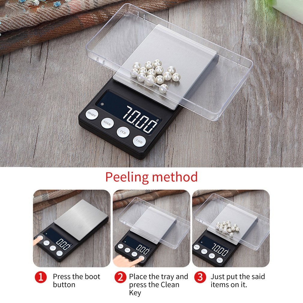 Jewelry Weighing Pan 2pcs Stainless Steel Scale Small Electronic Scale Tray for Jewelry Powder Food